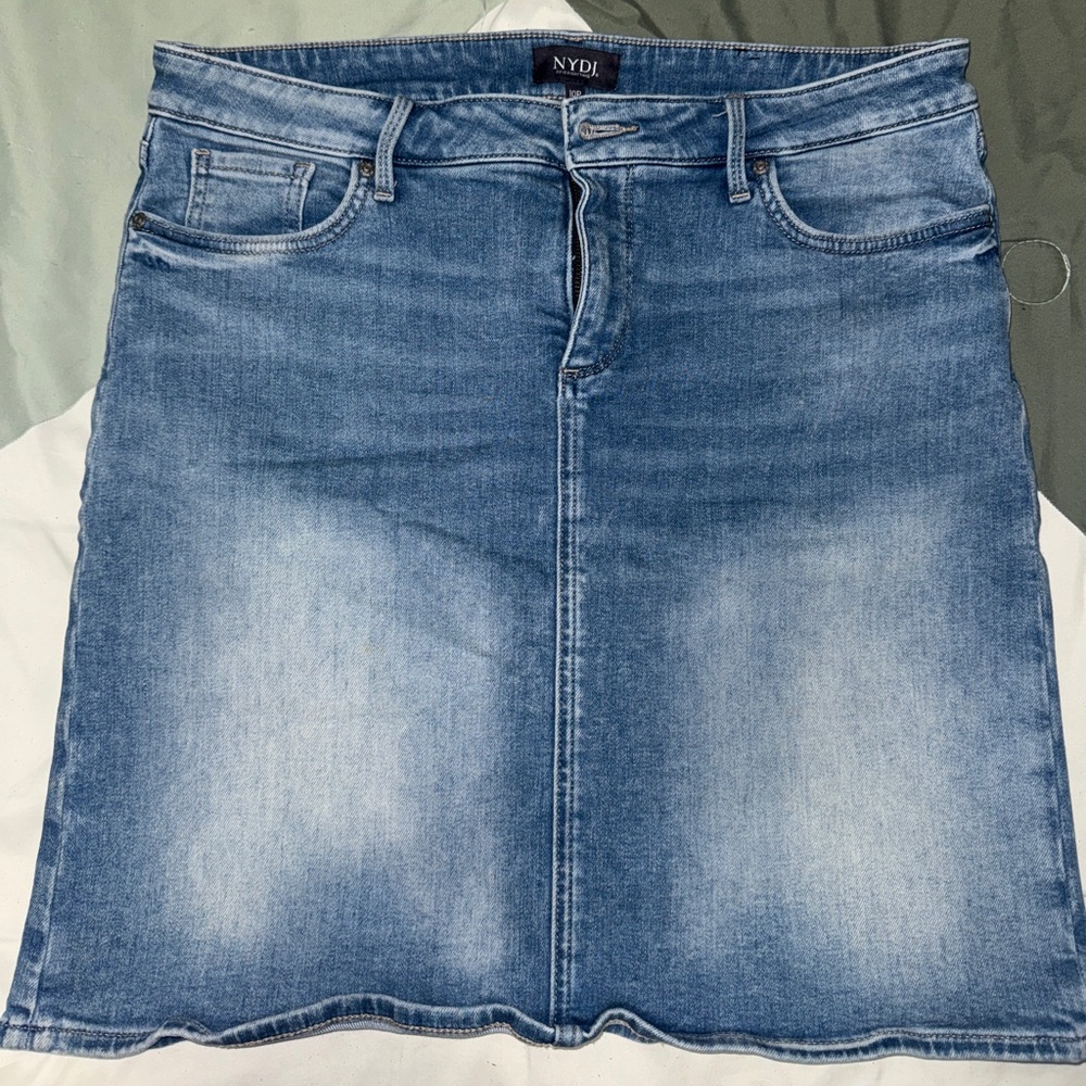 NYDJ Blue Denim Skirt